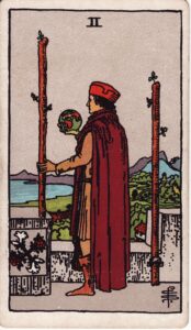 Two Wands Tarot Card